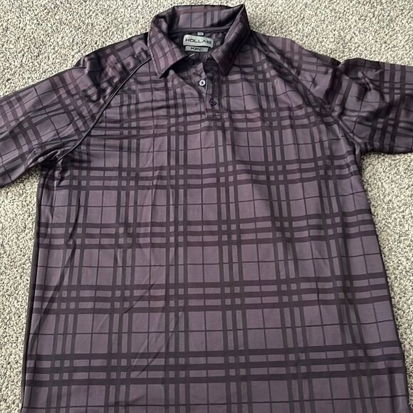 Hollas XFC - Suncadia - Purple Plaid Polo - XL - Picture 1 of 4